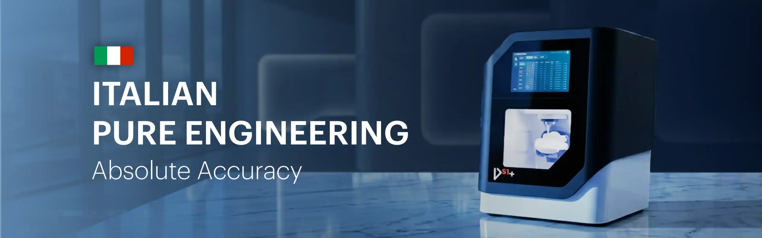 Pure engineering absolute accuracy dental equipment banner