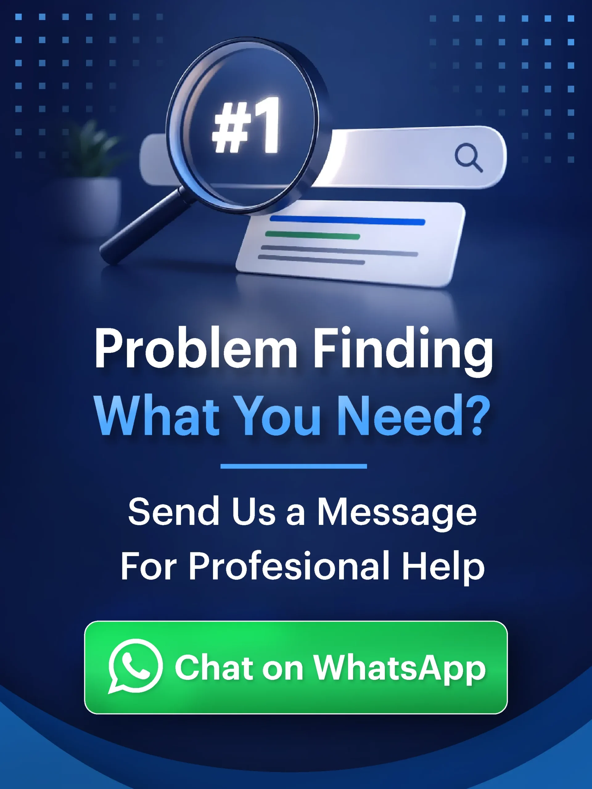 Dental product sourcing via WhatsApp